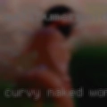 Curvy naked woman
